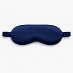 Navy blue silk eye mask