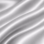 Silver silky fabric with wavy texture