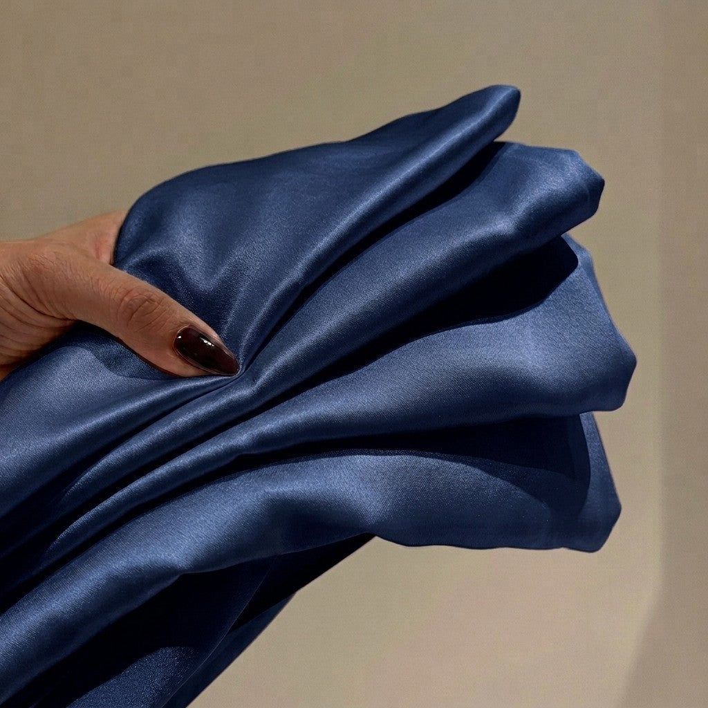 navy blue mulberry silk pillowcase