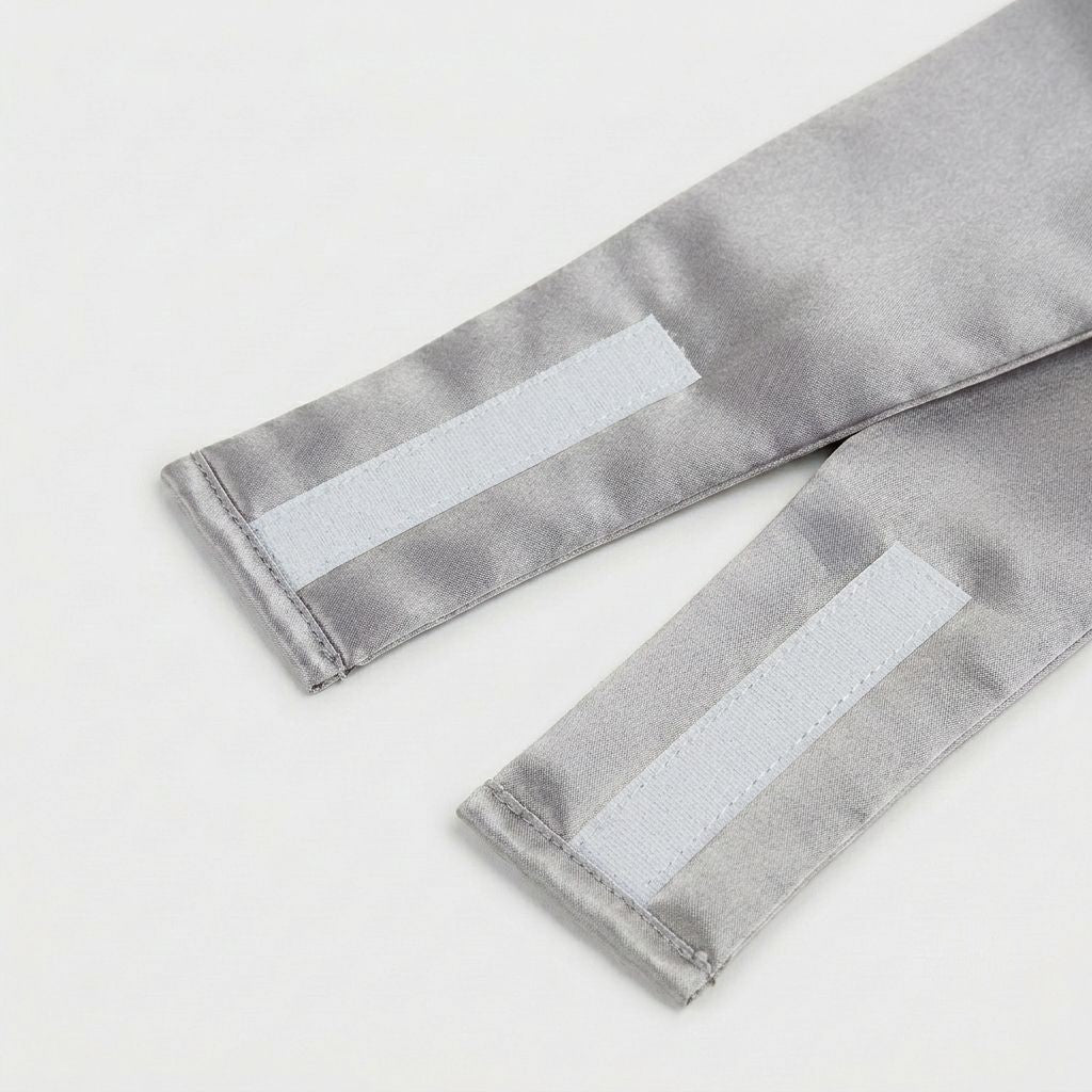 pure mulberry silk sleep mask with velcro strap