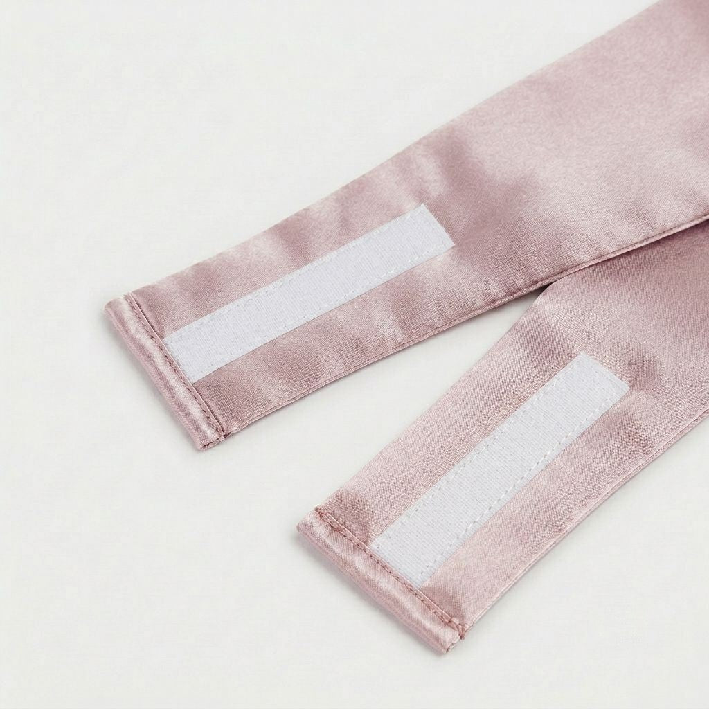 pure mulberry silk sleep mask with velcro strap